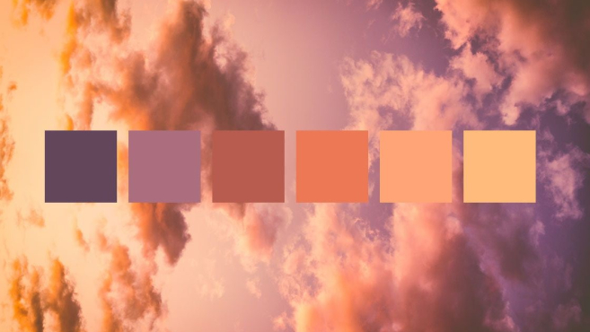 Orange Yellow And Purple Sunset Color Palette Idea And Inspiration