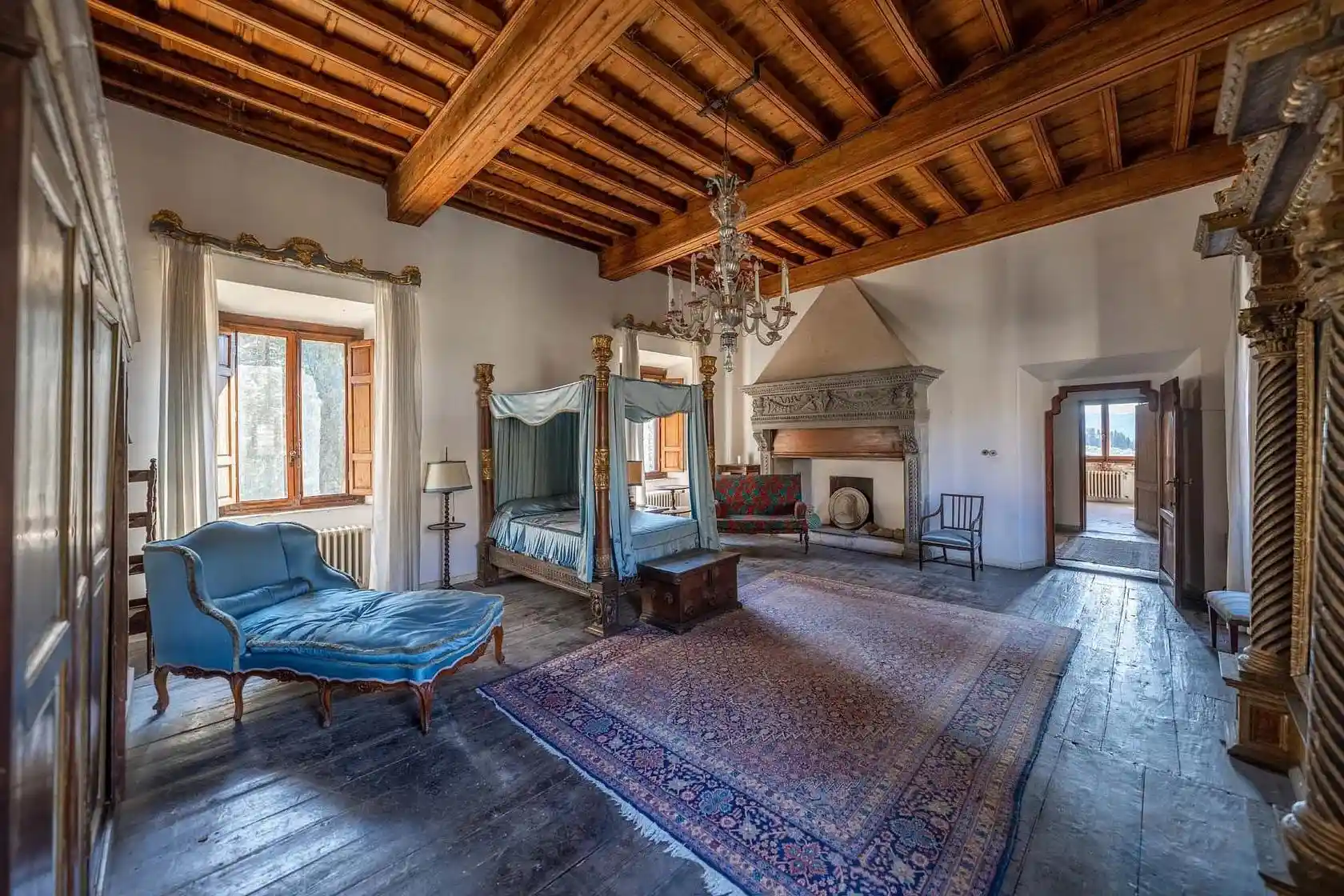Italian Villa Wood Interior