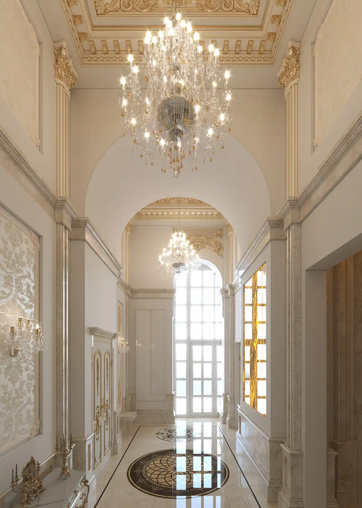 Palestine villa palace entry design
