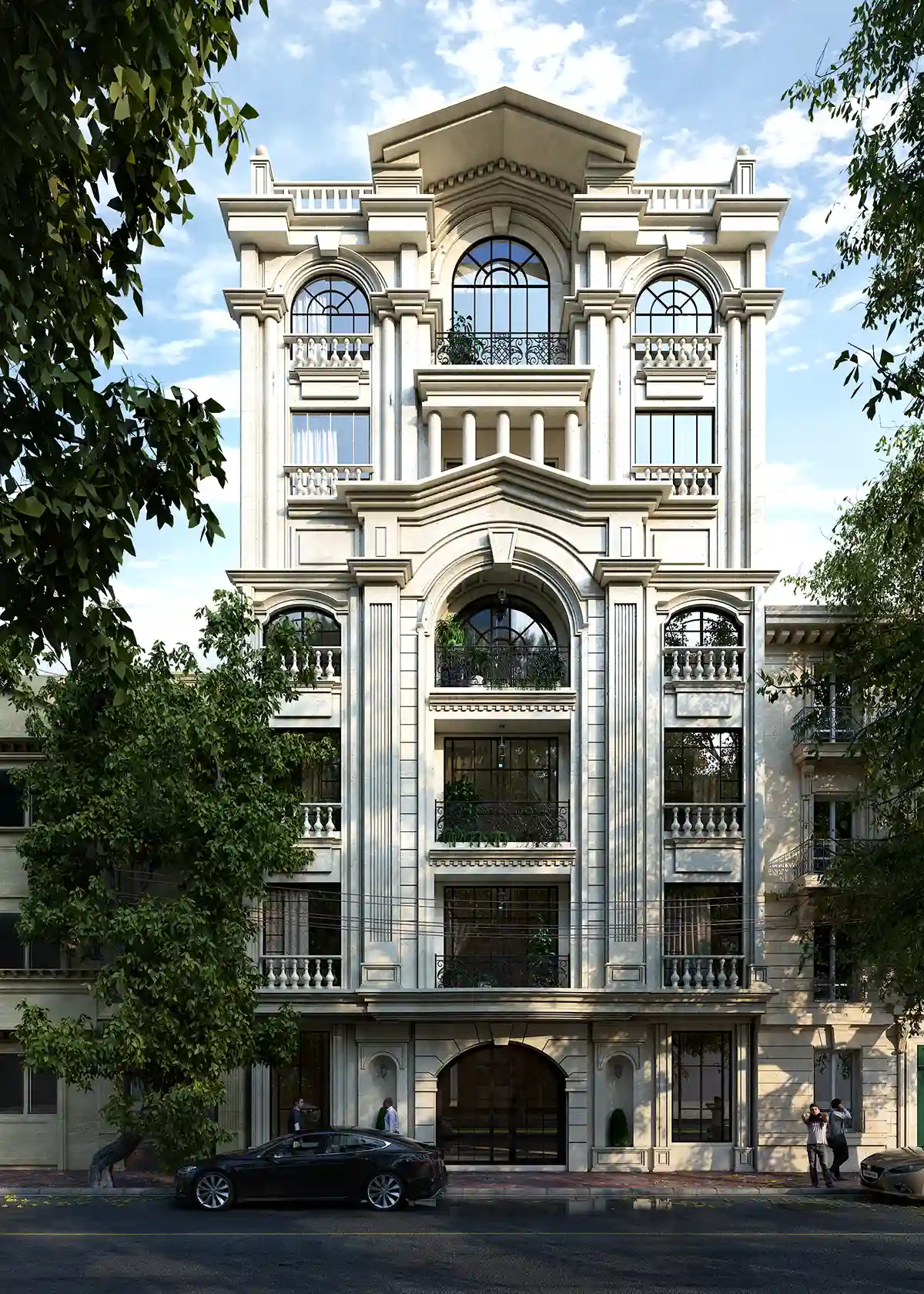 Cover classical facade design Kakh Bisheh