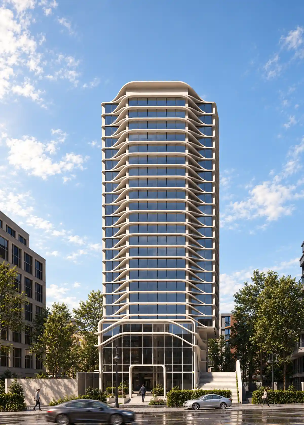 Cover Modern parametric tower facade design Niavaran