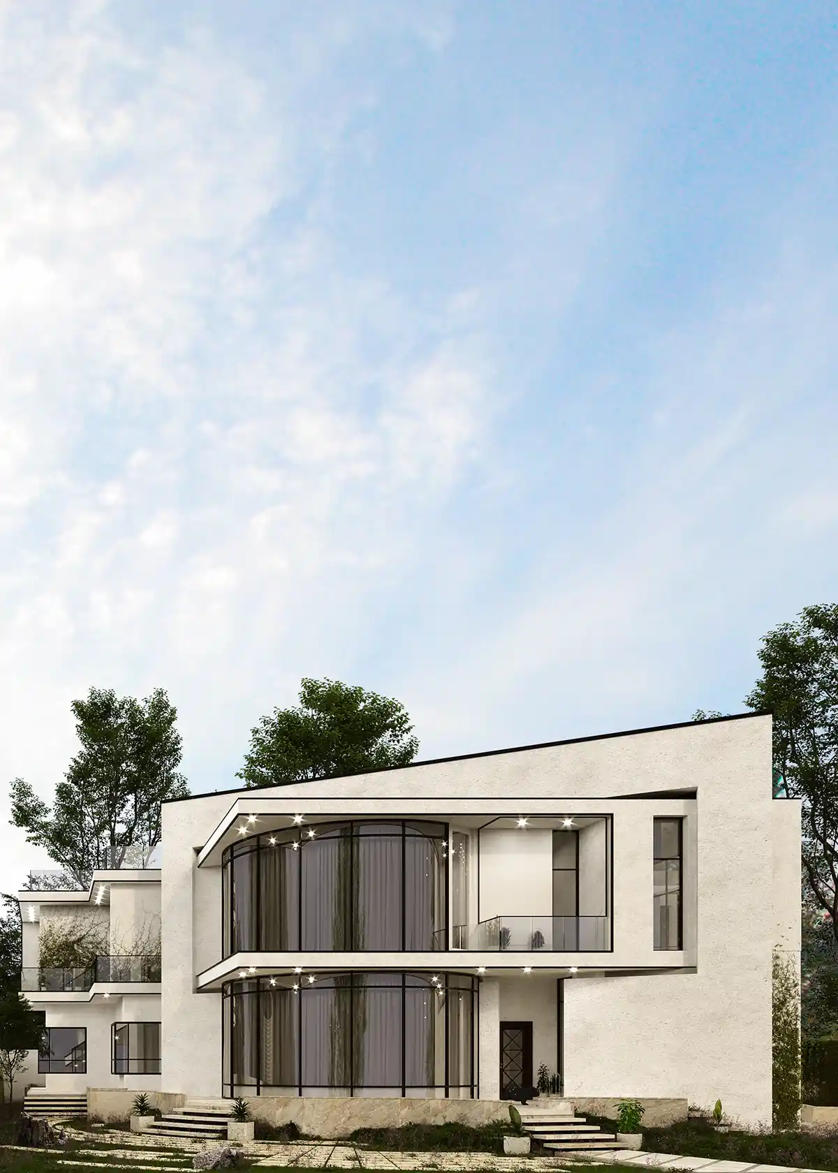 Cover Image modern villa facade design-Erbil