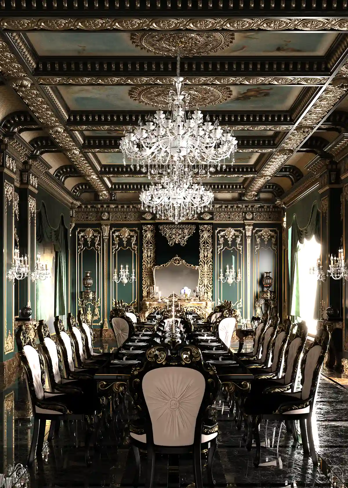 Cover Image Classical interior restaurant design Hotel