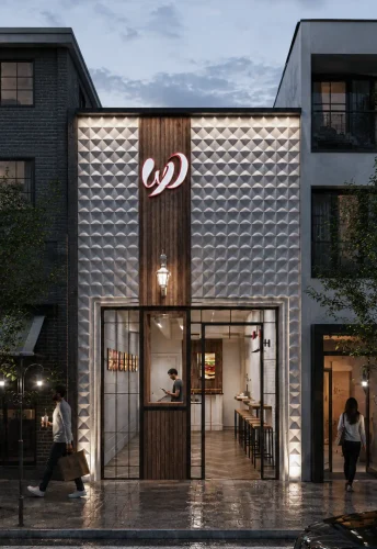 Cover Image Modern fast food facade & interior design Wellniespy