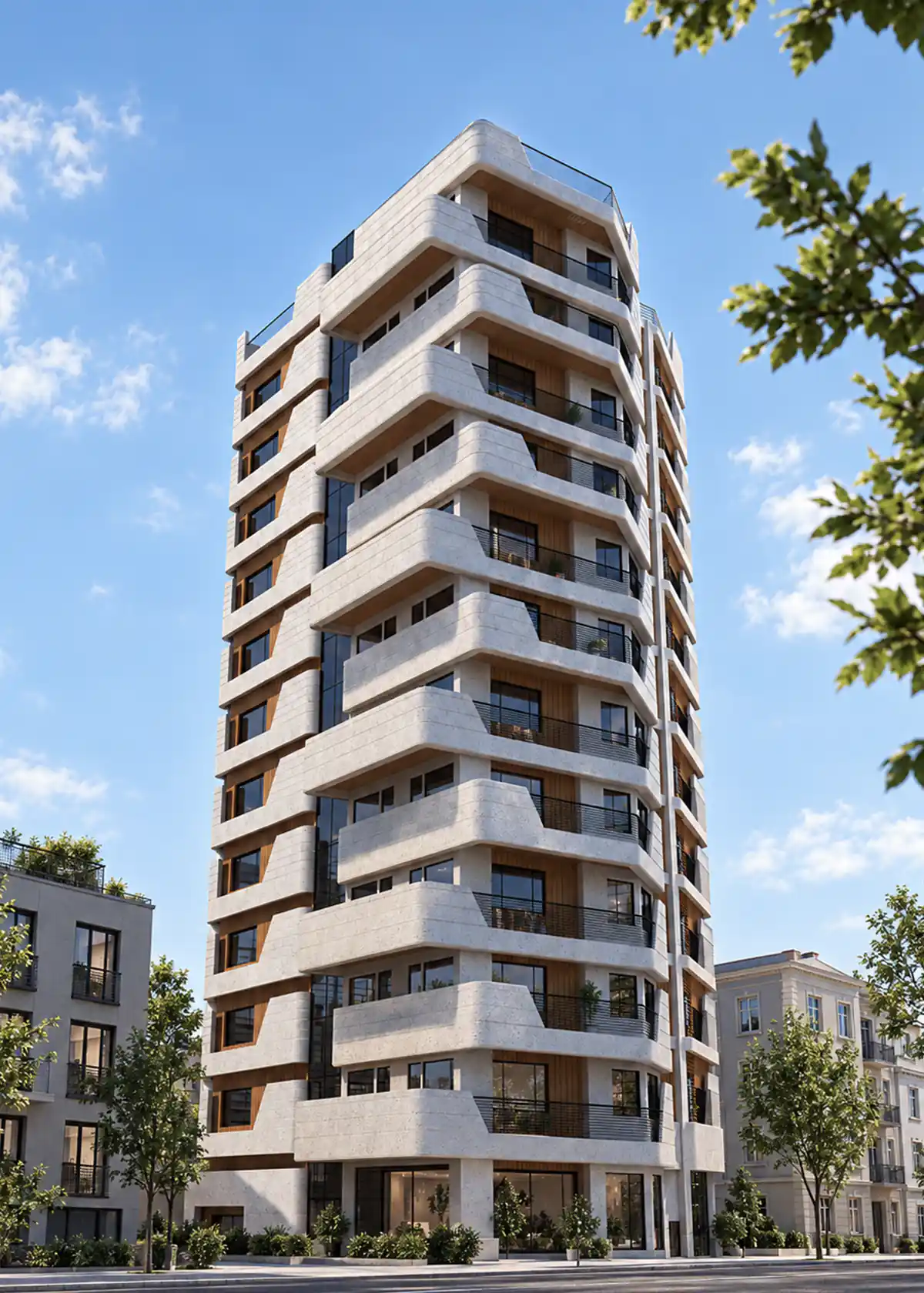 Cover Image modern architecture Tower facade design Prima