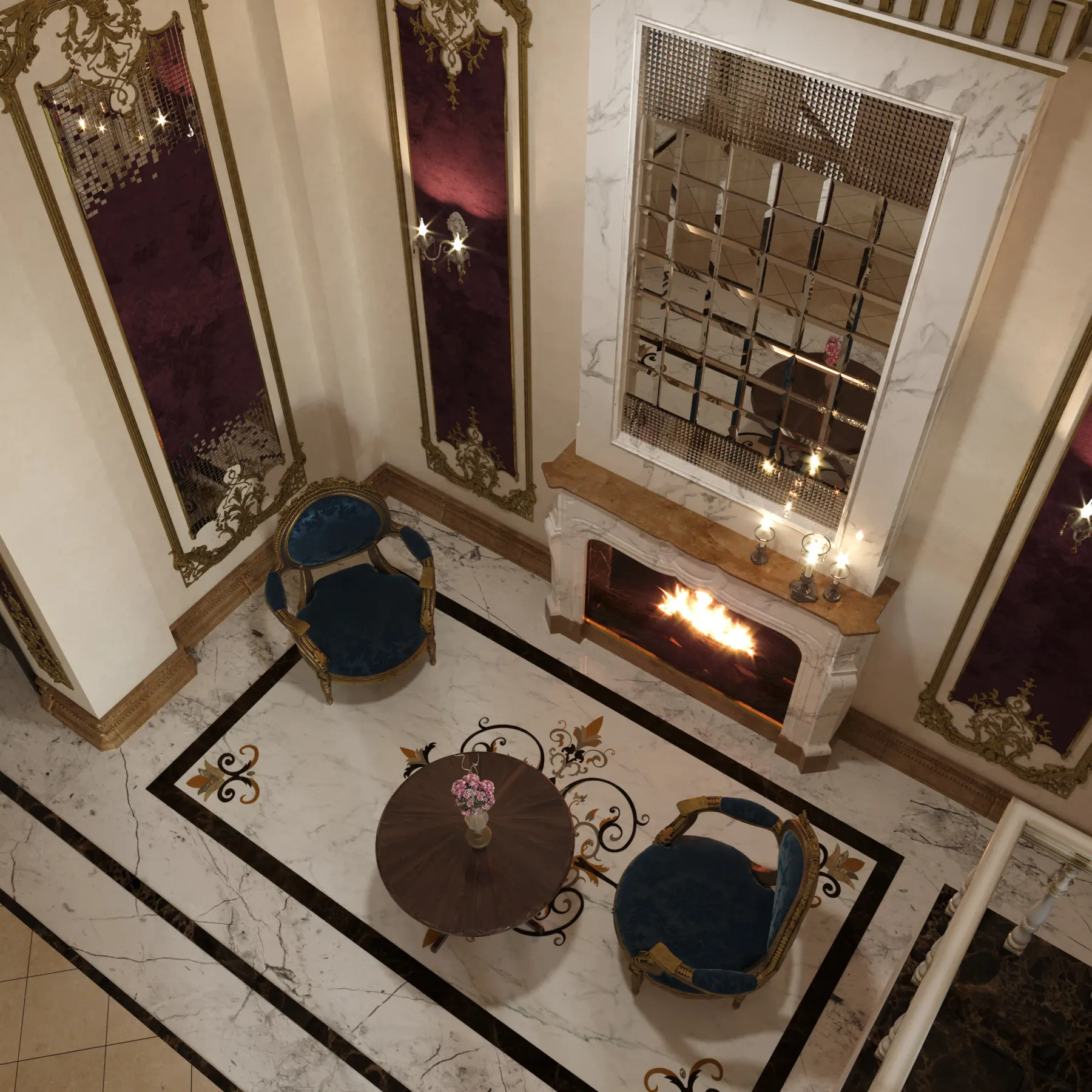 Lobby Interior Design In Sary