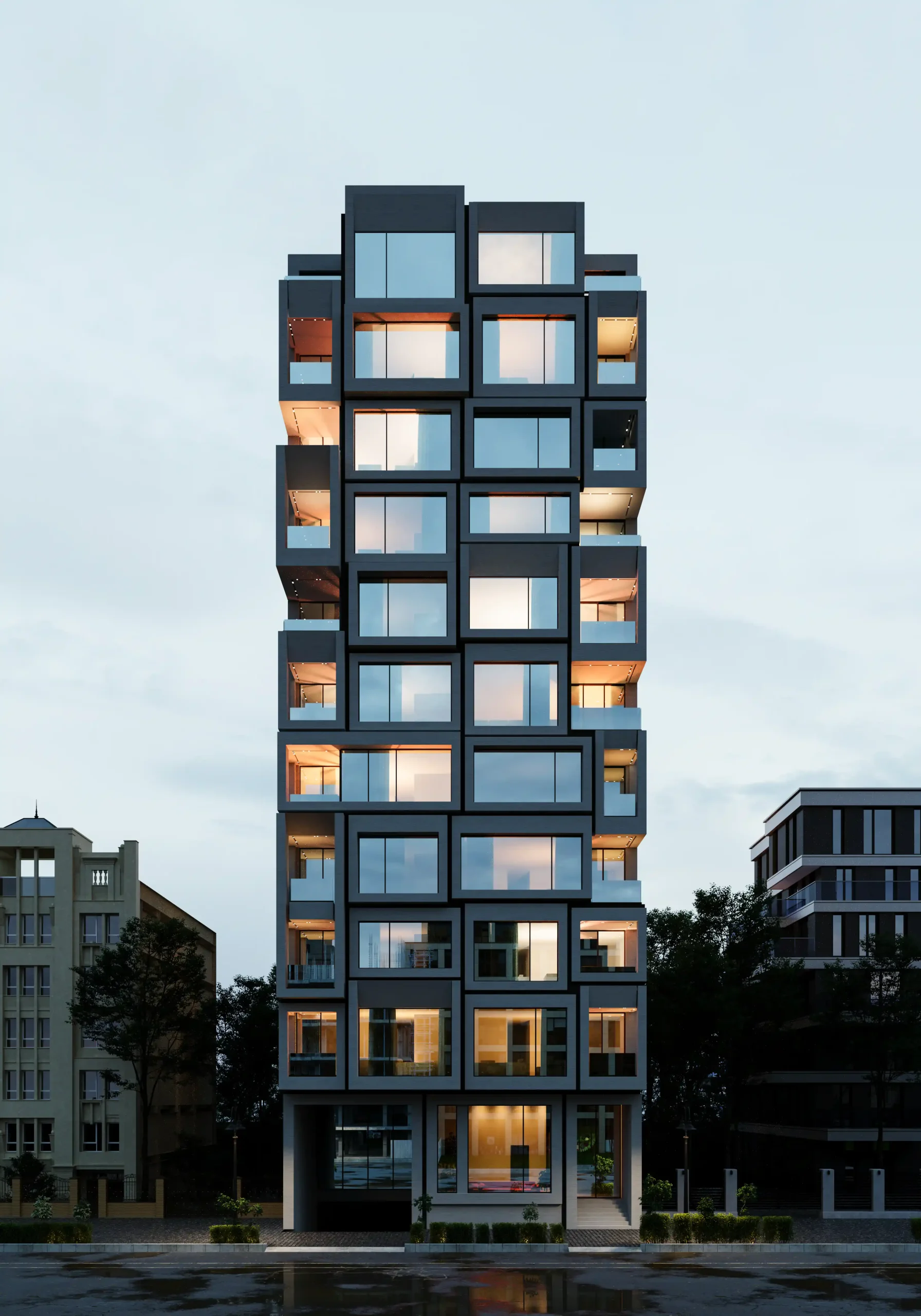 Hachirood Tower S Facade design A02.1.1