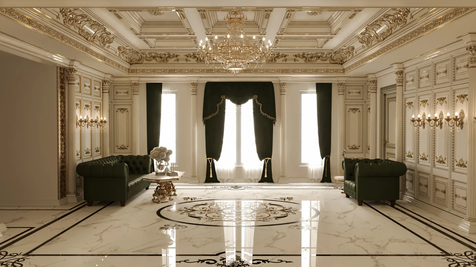 Classical Hotel Interior Design – Office | Farid + Arjmand Architects 01