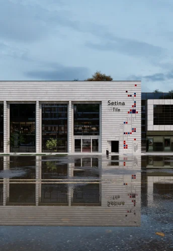 Contemporary industrial facade architecture Design by Farid + Arjmand Architects 05