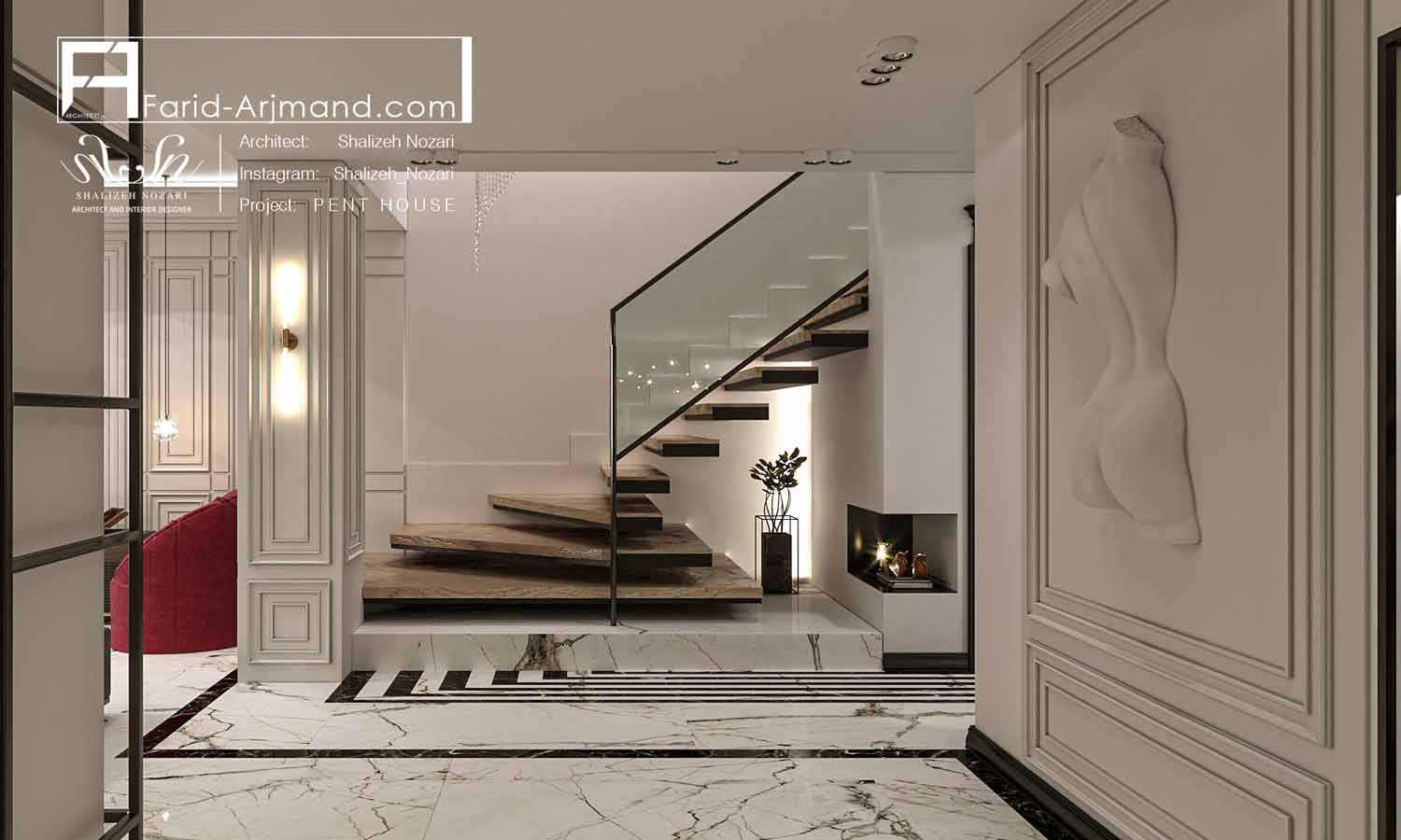 Penthouse A5 Stairs Post