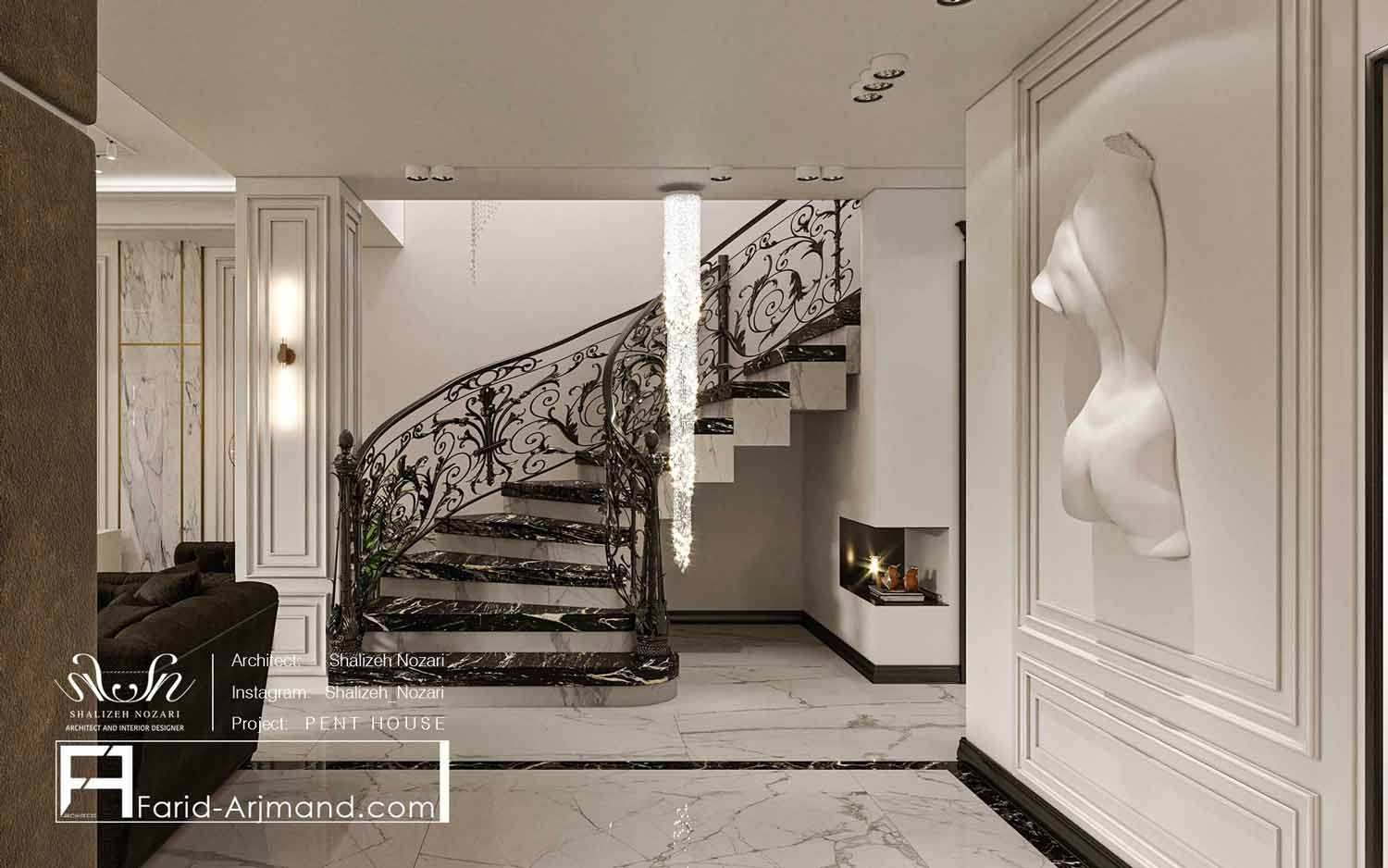 Penthouse B3 Stairs Post