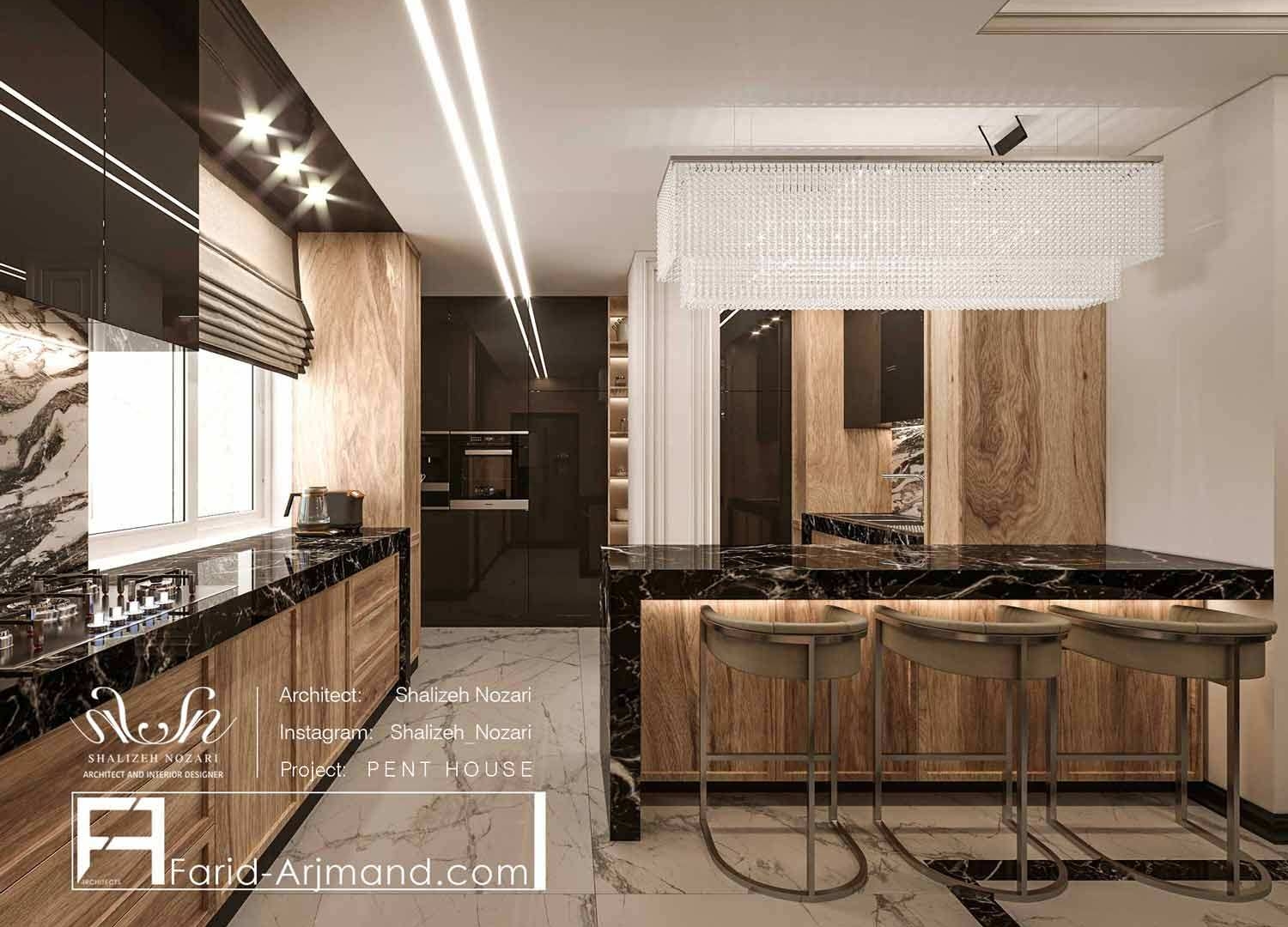 Penthouse B6 Kitchen Post