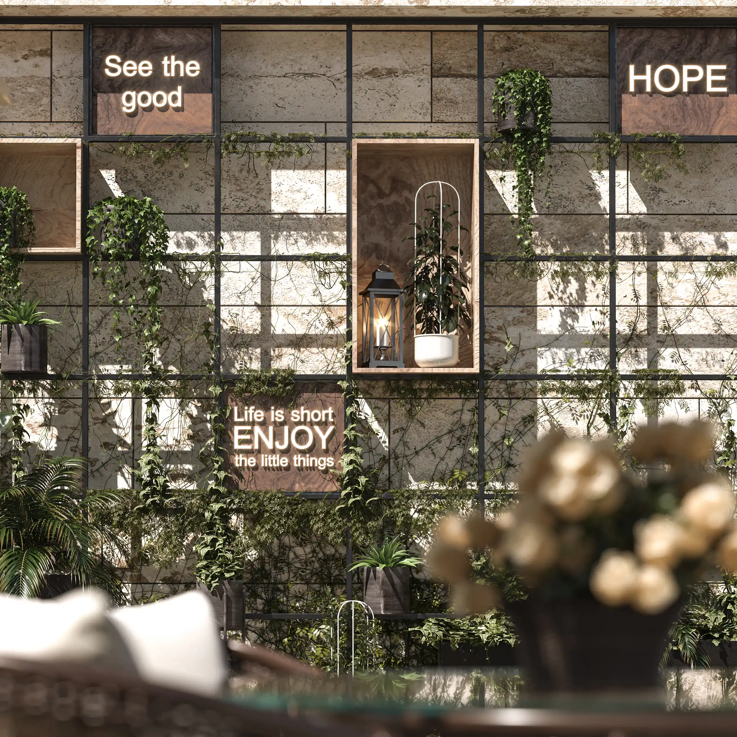 Contemporary roof garden café with outdoor seating in Tabriz 04
