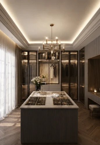 Sheikh Interior Closet Design For A Luxury Villa Palace
