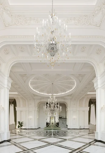 Baghdad Great Mansion Classical Lobby design