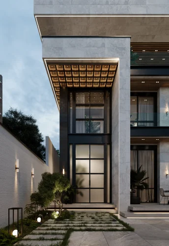 Al Mansour Villa Facade Design 02