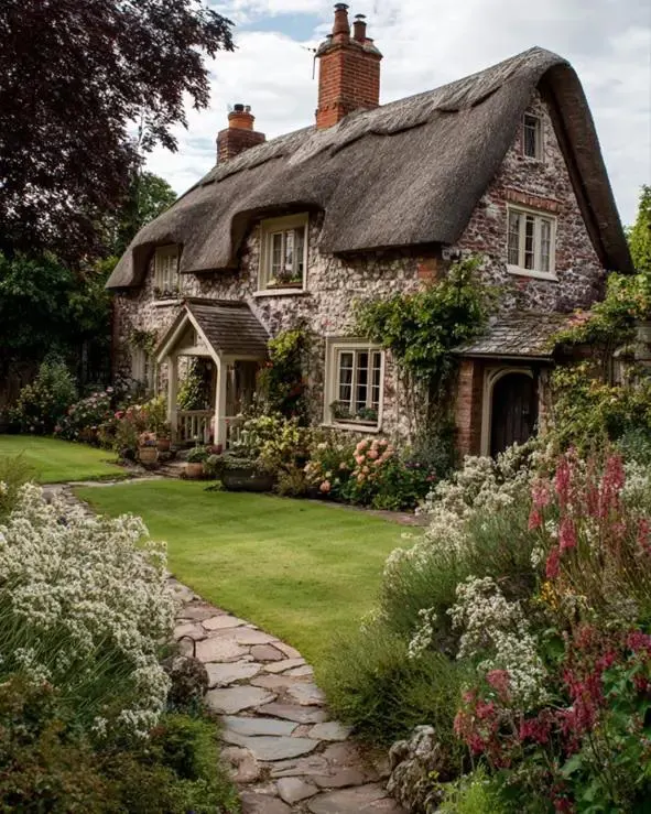 English Cottage Facade Design 03