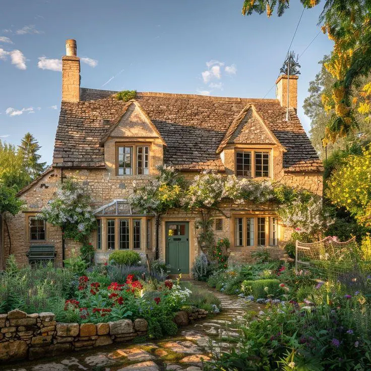 English Cottage Facade Design 04