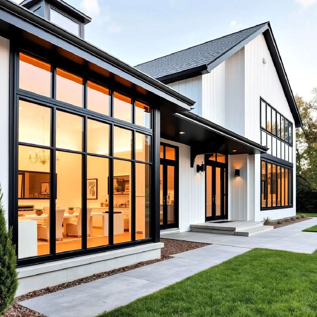 Modern Farmhouse Facade Design 03