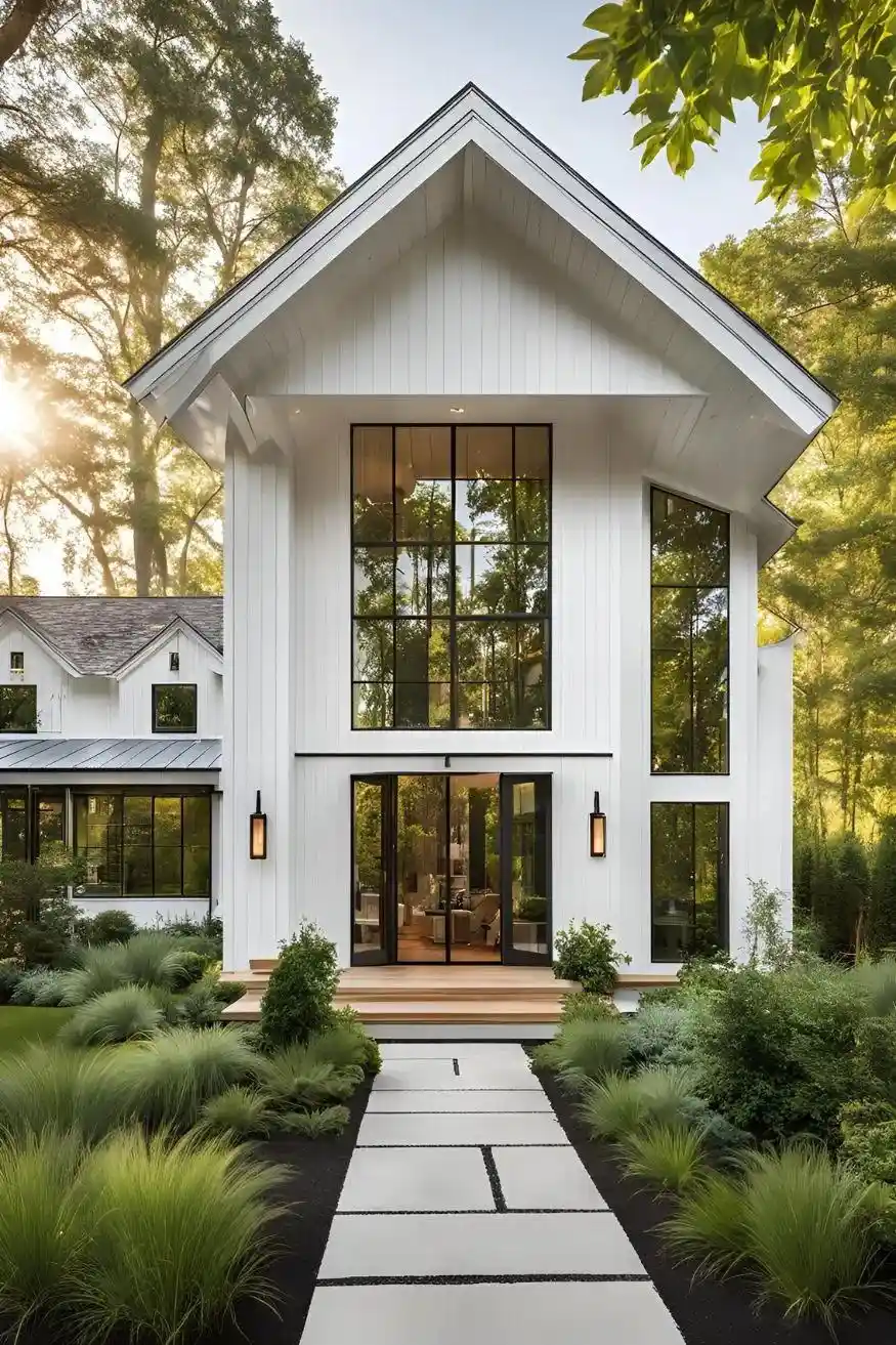 Modern Farmhouse Facade Design 06